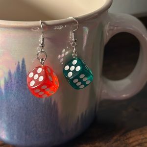 Christmas Dice Earrings